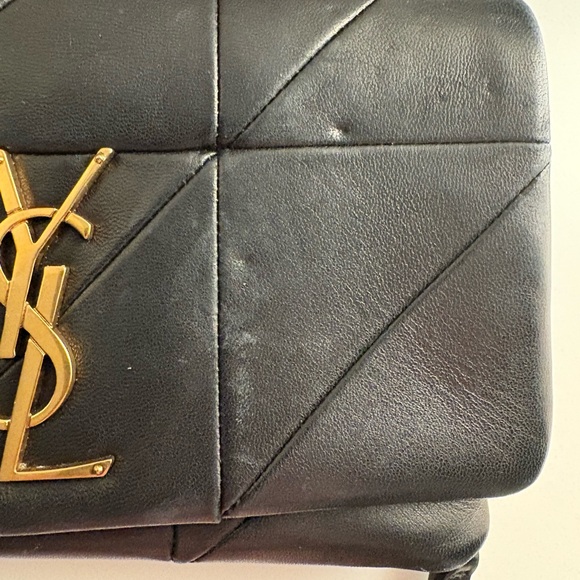 Yves Saint Laurent Black and Gold Shoulder Bag - Picture 13 of 16